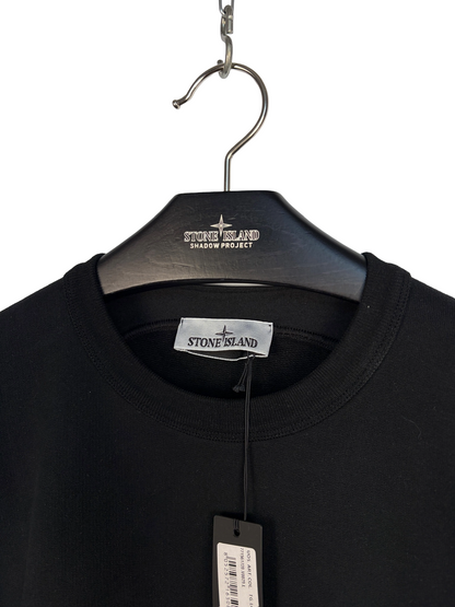 Felpa nera Stone Island (nuova con cartellino) - Taglia L