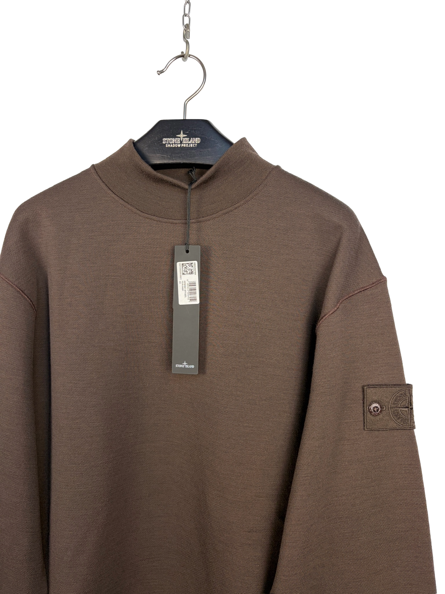 Felpa marrone Ghost Stone Island (nuova con cartellino) - Taglia L