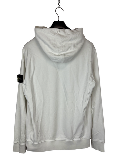 Felpa bianca con cappuccio Stone Island - Taglia XL