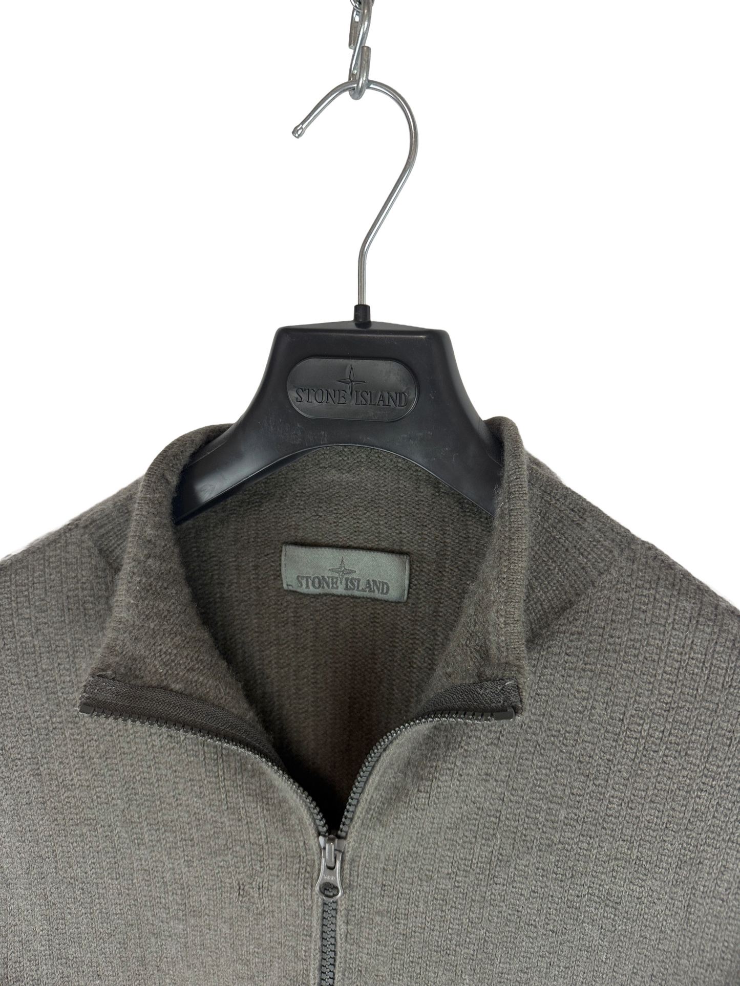 Maglione Ghost grigio con zip Stone Island - Taglia M