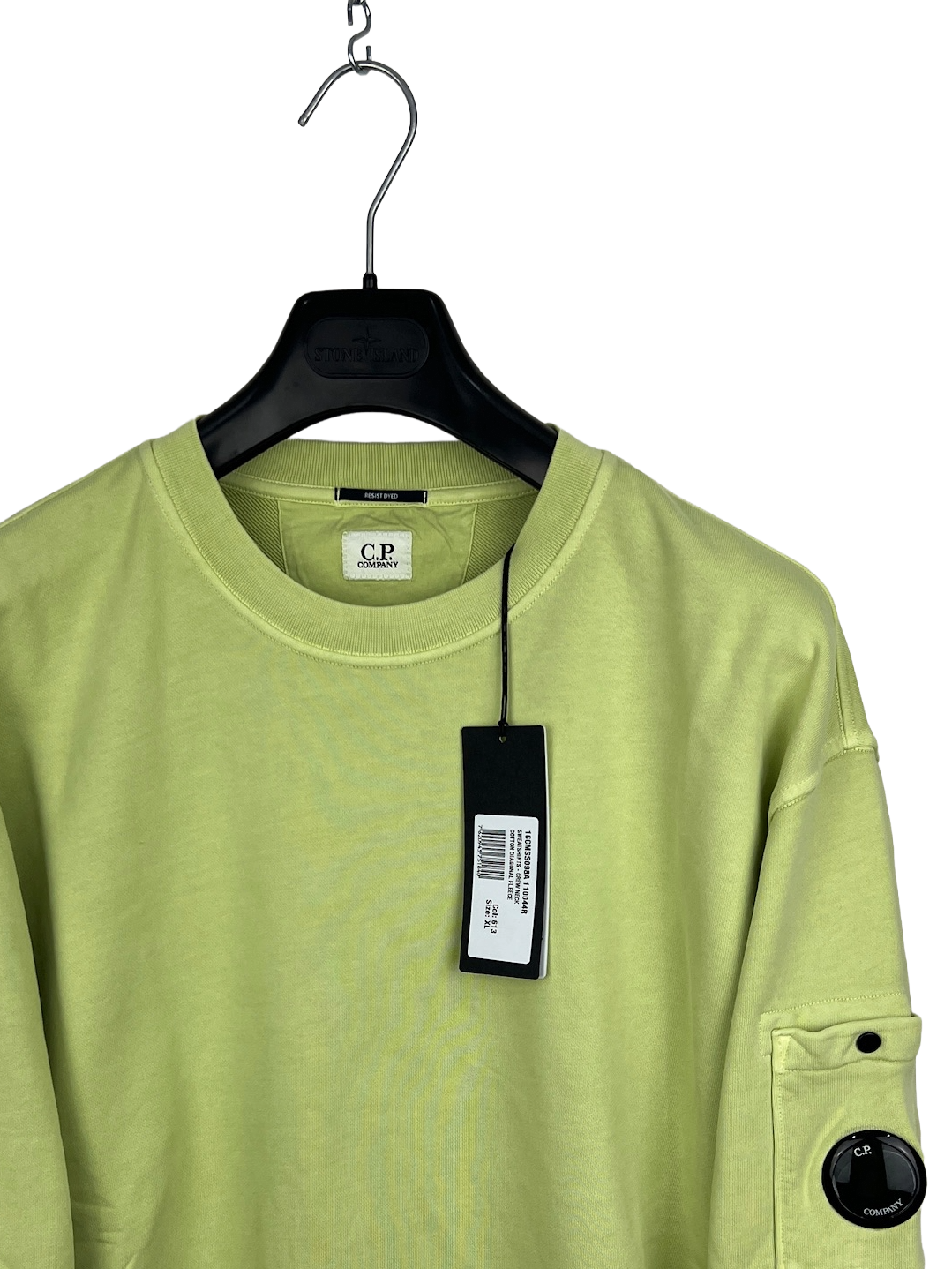 Felpa verde lime C.P. Company (nuova con cartellino) - Taglia XL