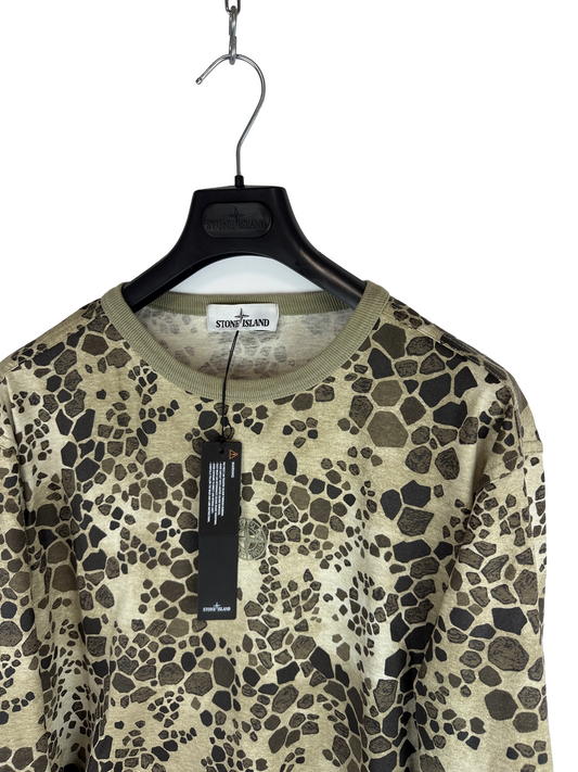 T-shirt a maniche lunghe Alligator Camo Stone Island (nuovo con cartellino) - Taglia L