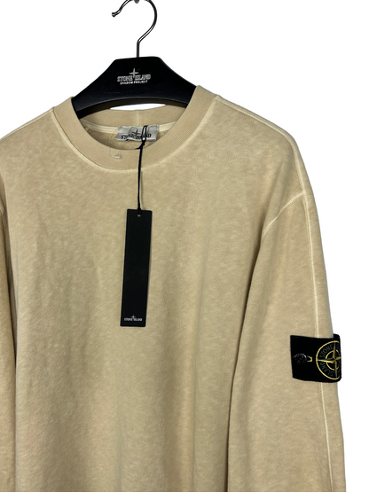 Felpa beige “Tinto old” Stone Island (nuova con cartellino) - Taglia XXL