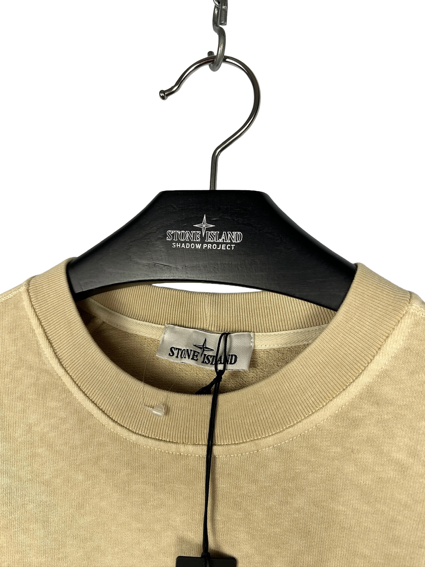 Felpa beige “Tinto old” Stone Island (nuova con cartellino) - Taglia XXL