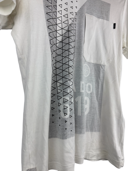 T-shirt bianca con stampa Shadow Project Stone Island - Taglia M
