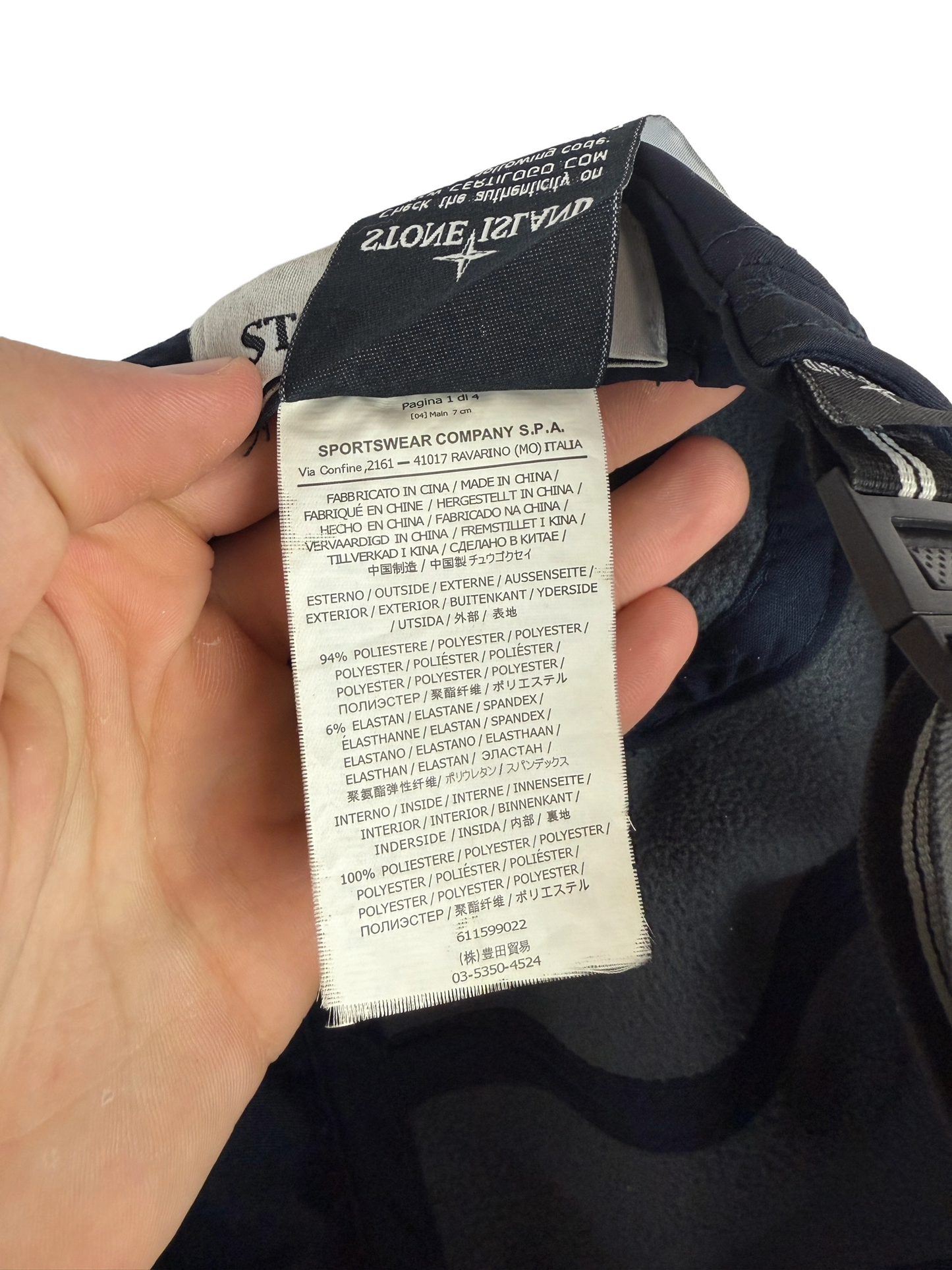 Cappello con visiera blu navy Stone Island - Taglia L