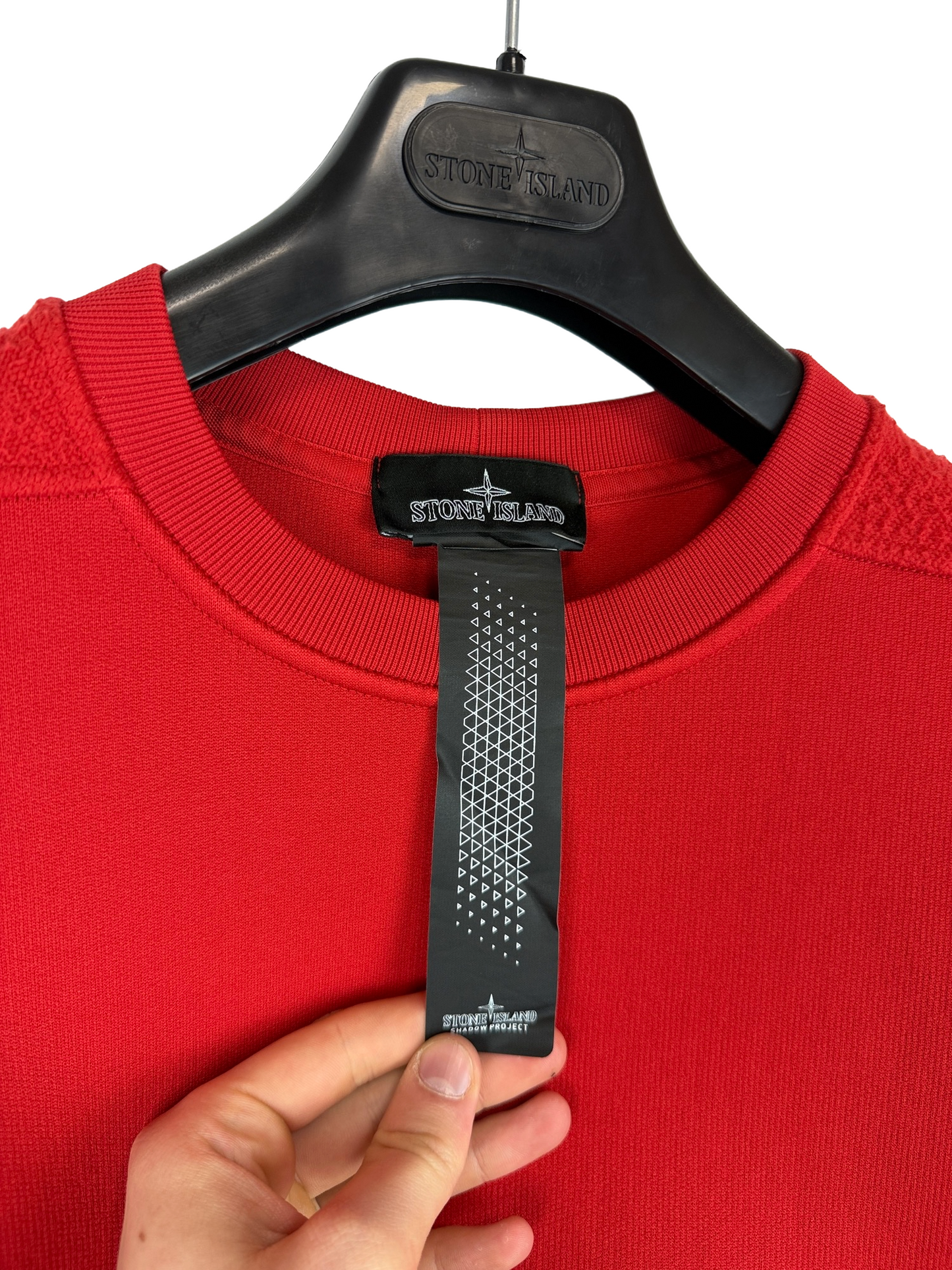 Felpa rossa Shadow Project Stone Island - Taglia M