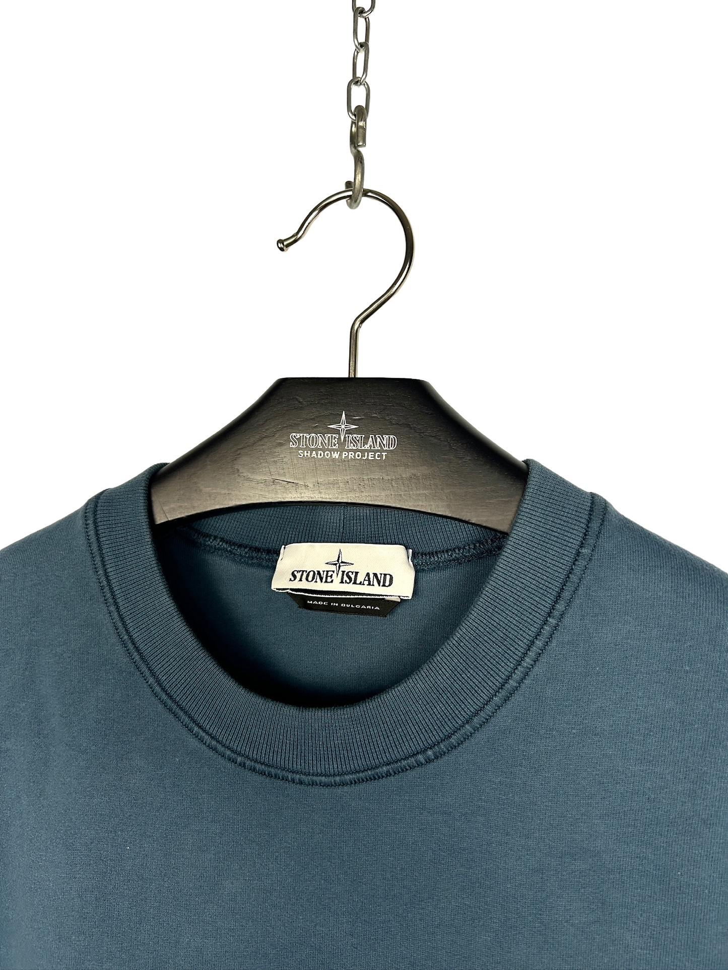 Felpa con logo in gomma 3D blu Stone Island - Taglia XXL