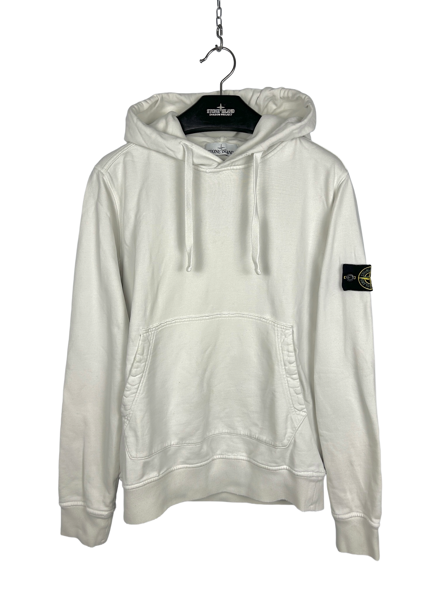 Felpa bianca con cappuccio Stone Island - Taglia M