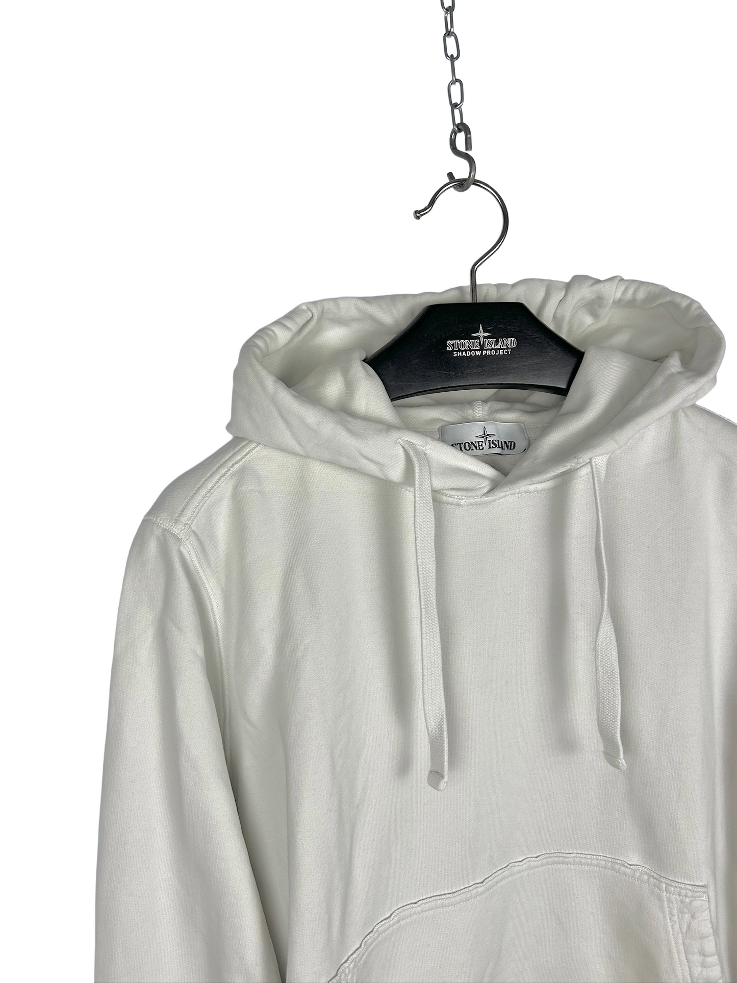 Felpa bianca con cappuccio Stone Island - Taglia M