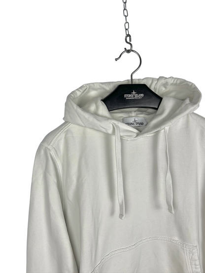 Felpa bianca con cappuccio Stone Island - Taglia M