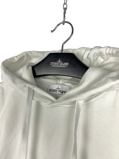 Felpa bianca con cappuccio Stone Island - Taglia M