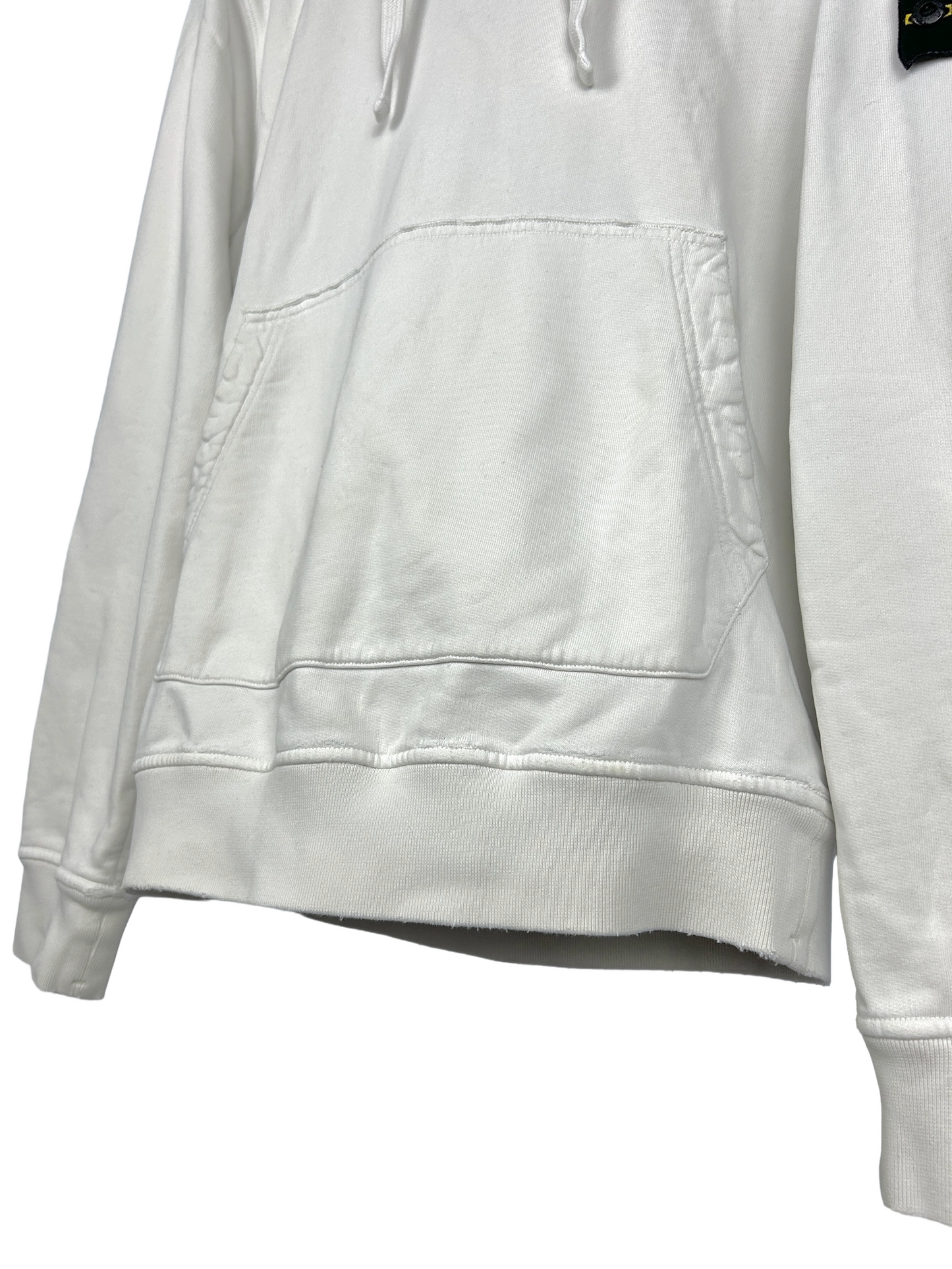 Felpa bianca con cappuccio Stone Island - Taglia M