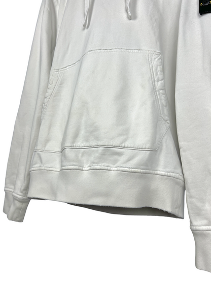 Felpa bianca con cappuccio Stone Island - Taglia M