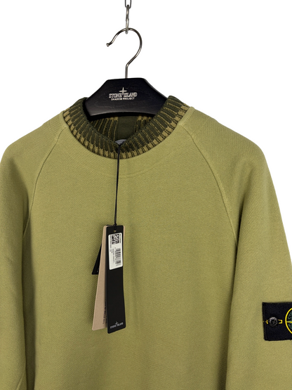Maglione verde Stone Island (nuovo con cartellino) - Taglia L