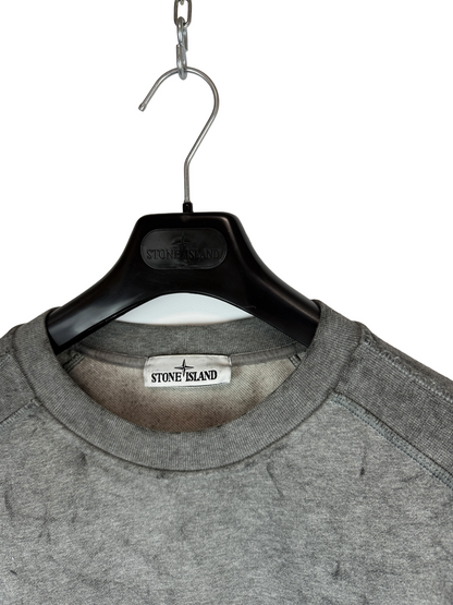 Felpa grigia con trattamento Dust Colour Stone Island - Taglia XL