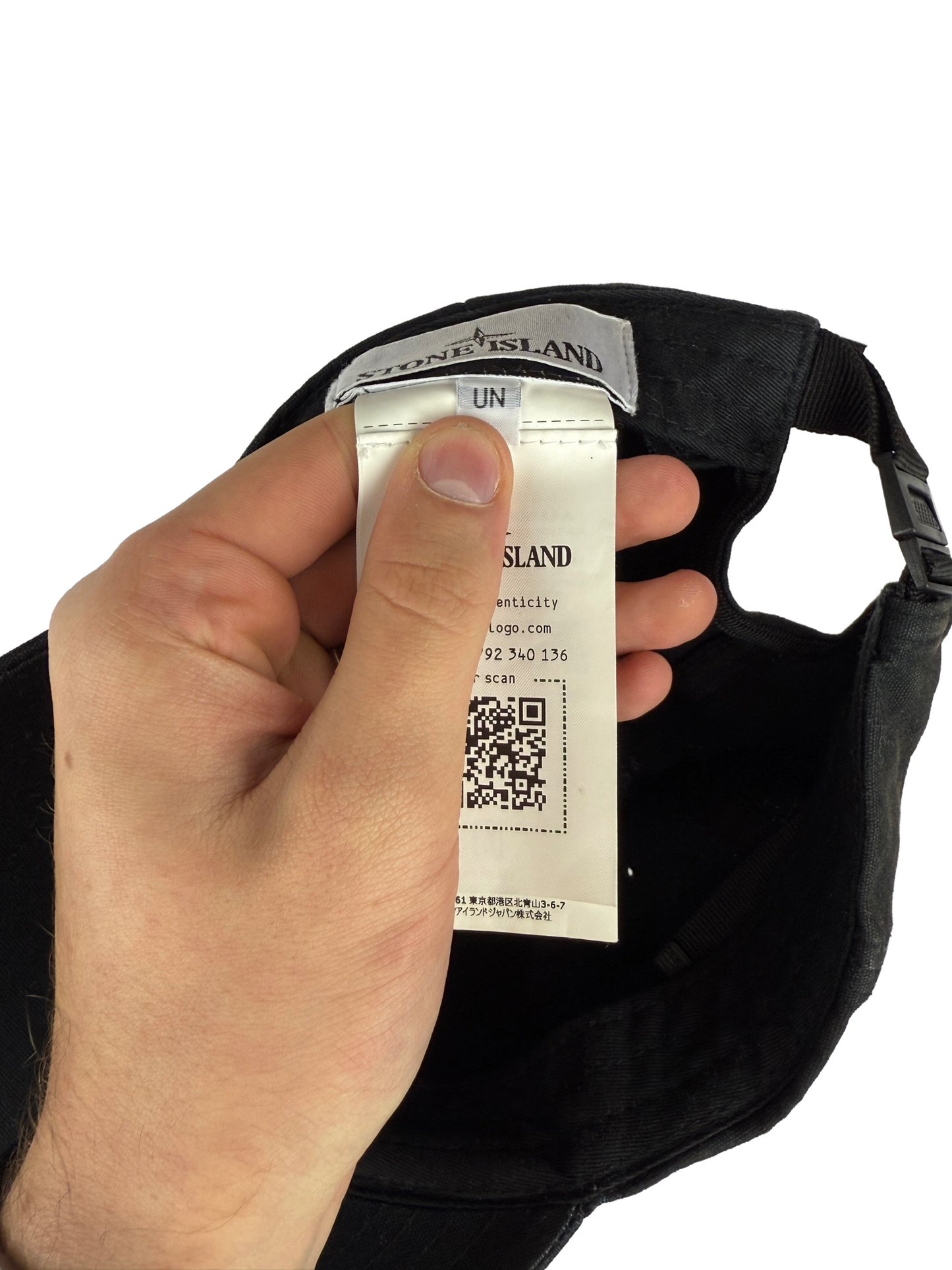 Cappello con visiera nero Stone Island - Taglia unica