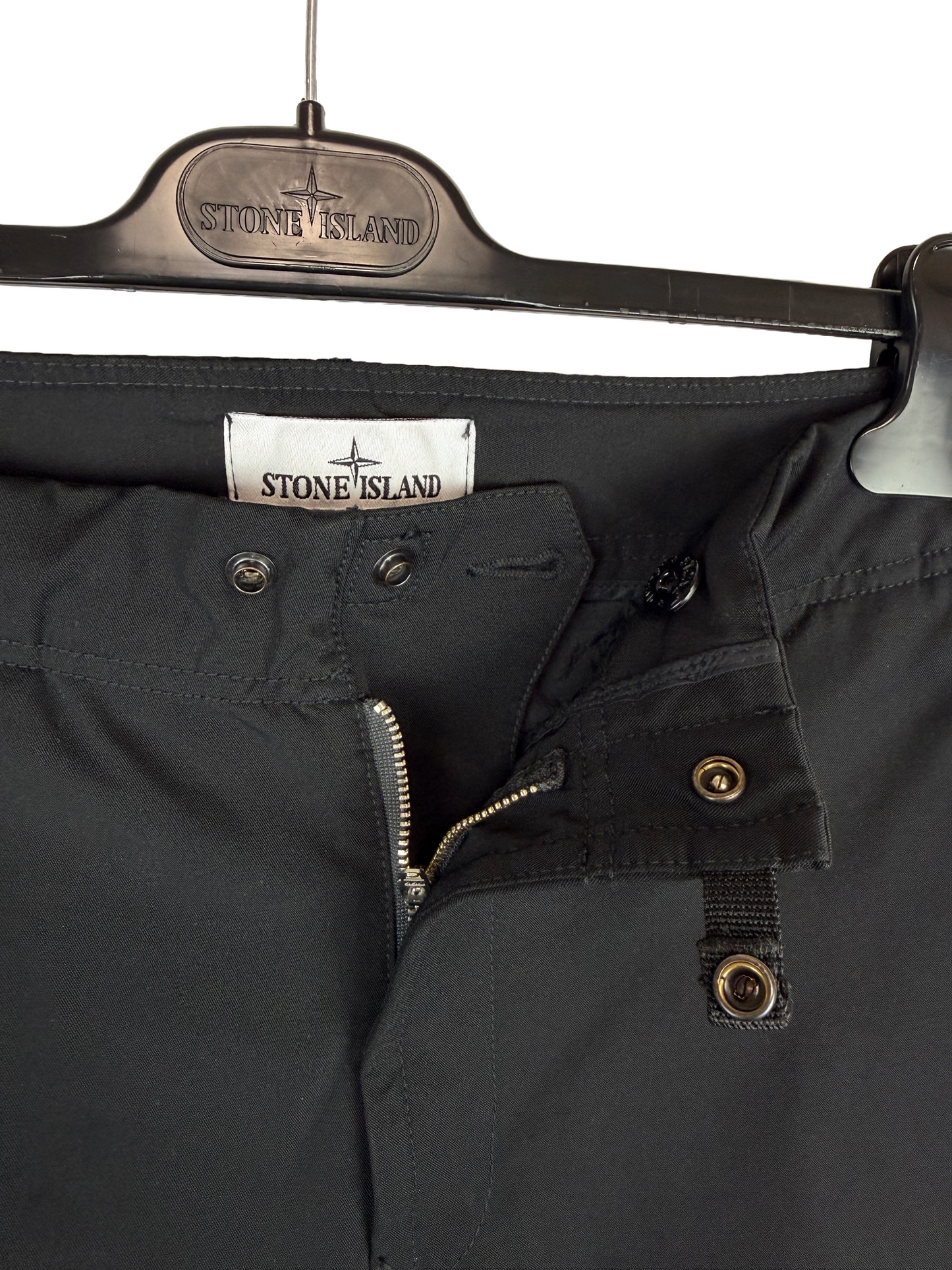 Pantaloni neri in nylon tecnico Soft Shell Stellina Stone Island - Taglia W32