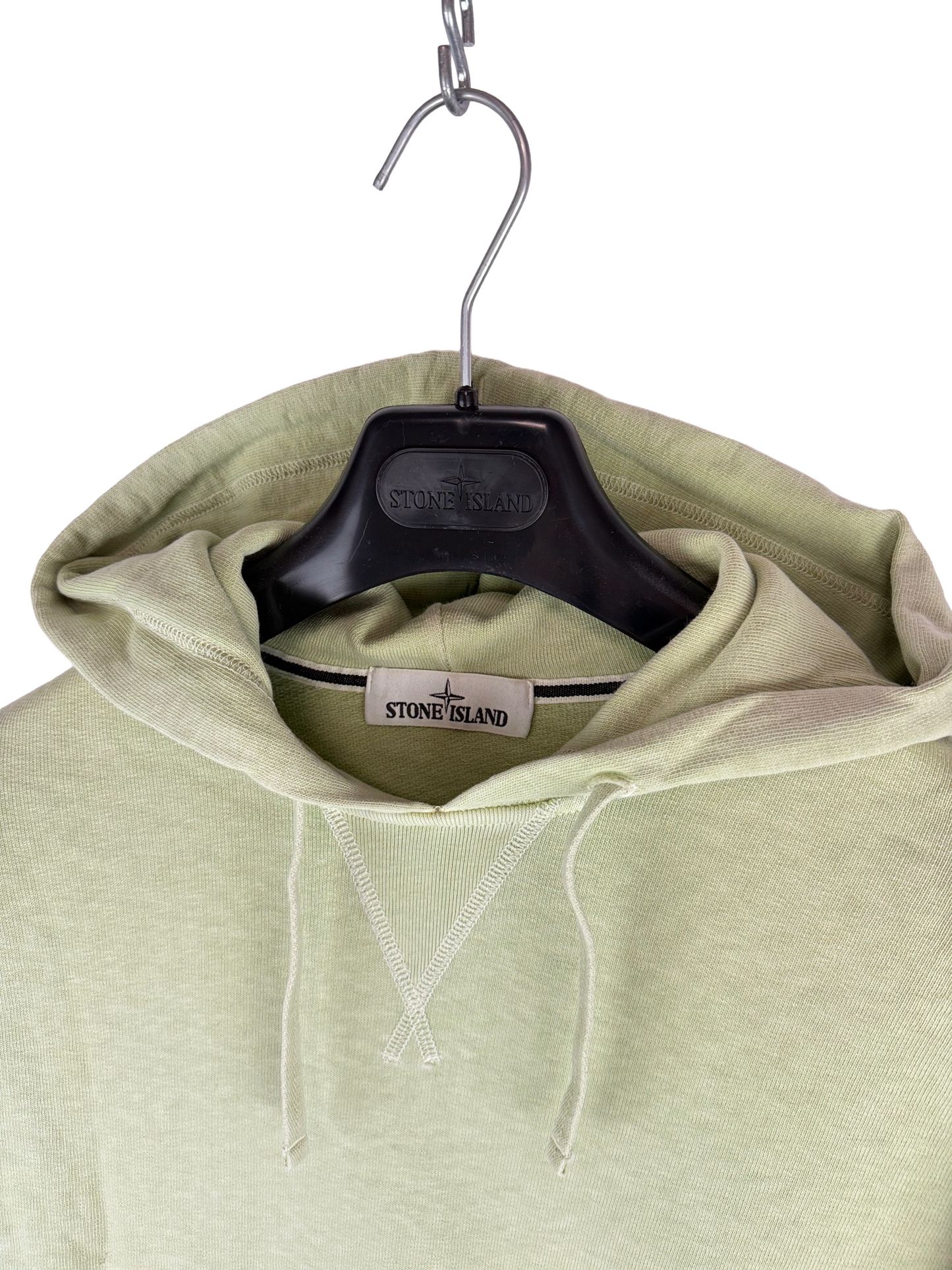 Felpa verde salvia con cappuccio Stone Island - Taglia M