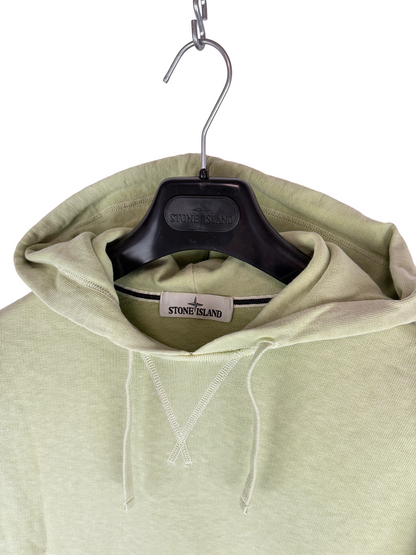Felpa verde salvia con cappuccio Stone Island - Taglia M