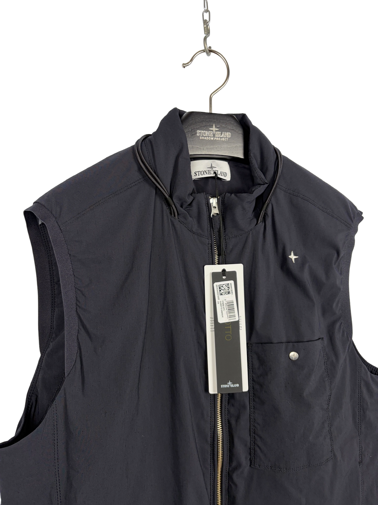 Giacca smanicato nera Stone Island Stellina Capo Campionario (nuovo con cartellino) - Taglia L