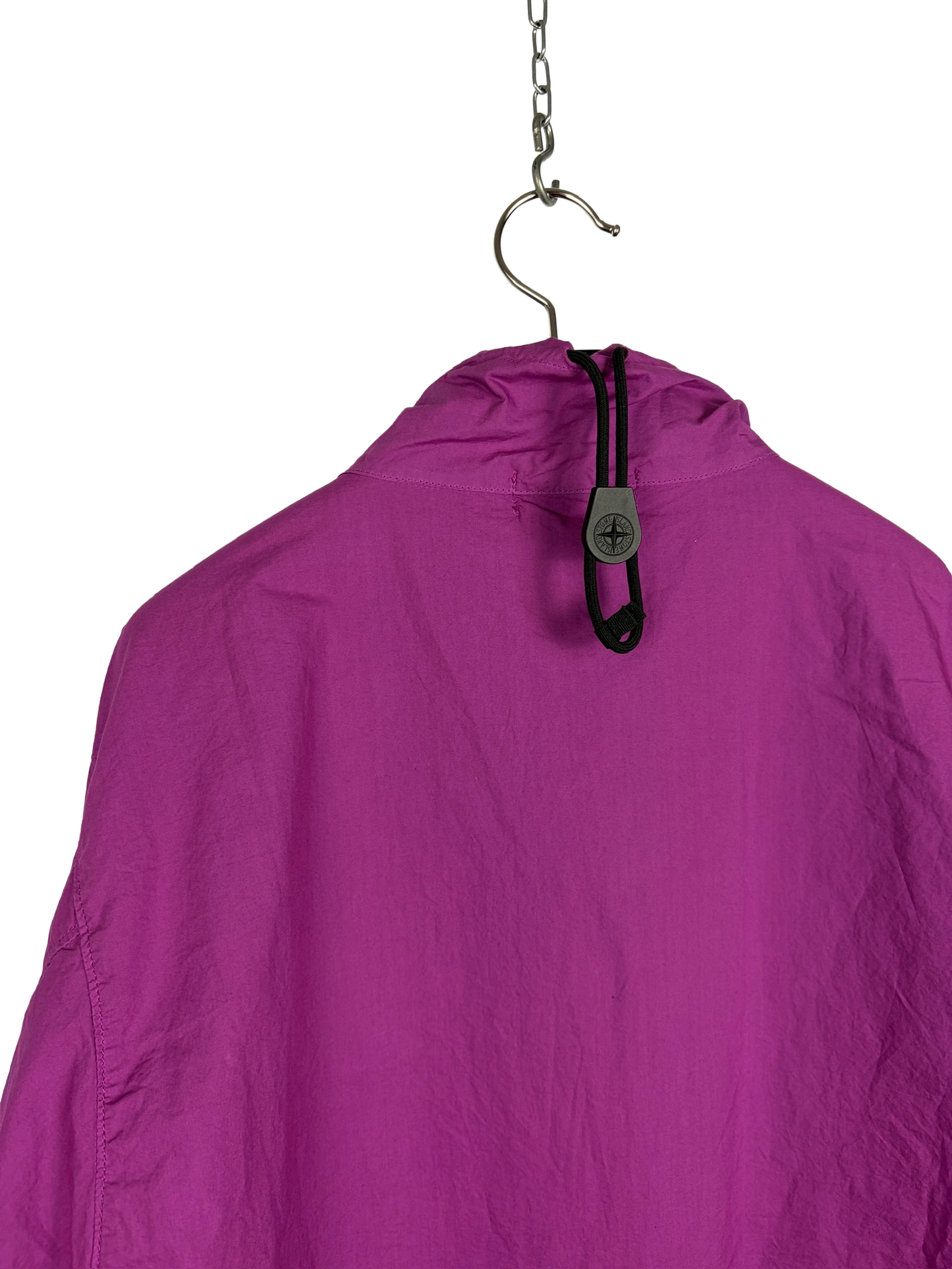 Overshirt Smock rosa con 1/4 chiusura a zip Stone Island (nuova con cartellino) - Taglia XL