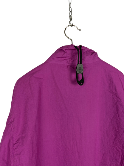 Overshirt Smock rosa con 1/4 chiusura a zip Stone Island (nuova con cartellino) - Taglia XL