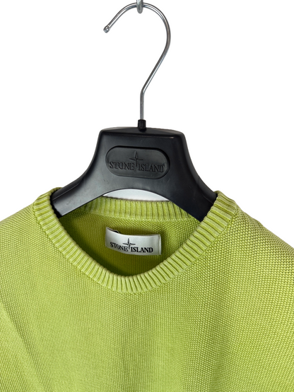 Maglione verde lime Stone Island - Taglia L
