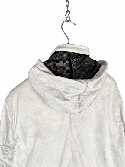 Giacca bianca Special Process in Tyvek multi-tasca Stone Island - Taglia L