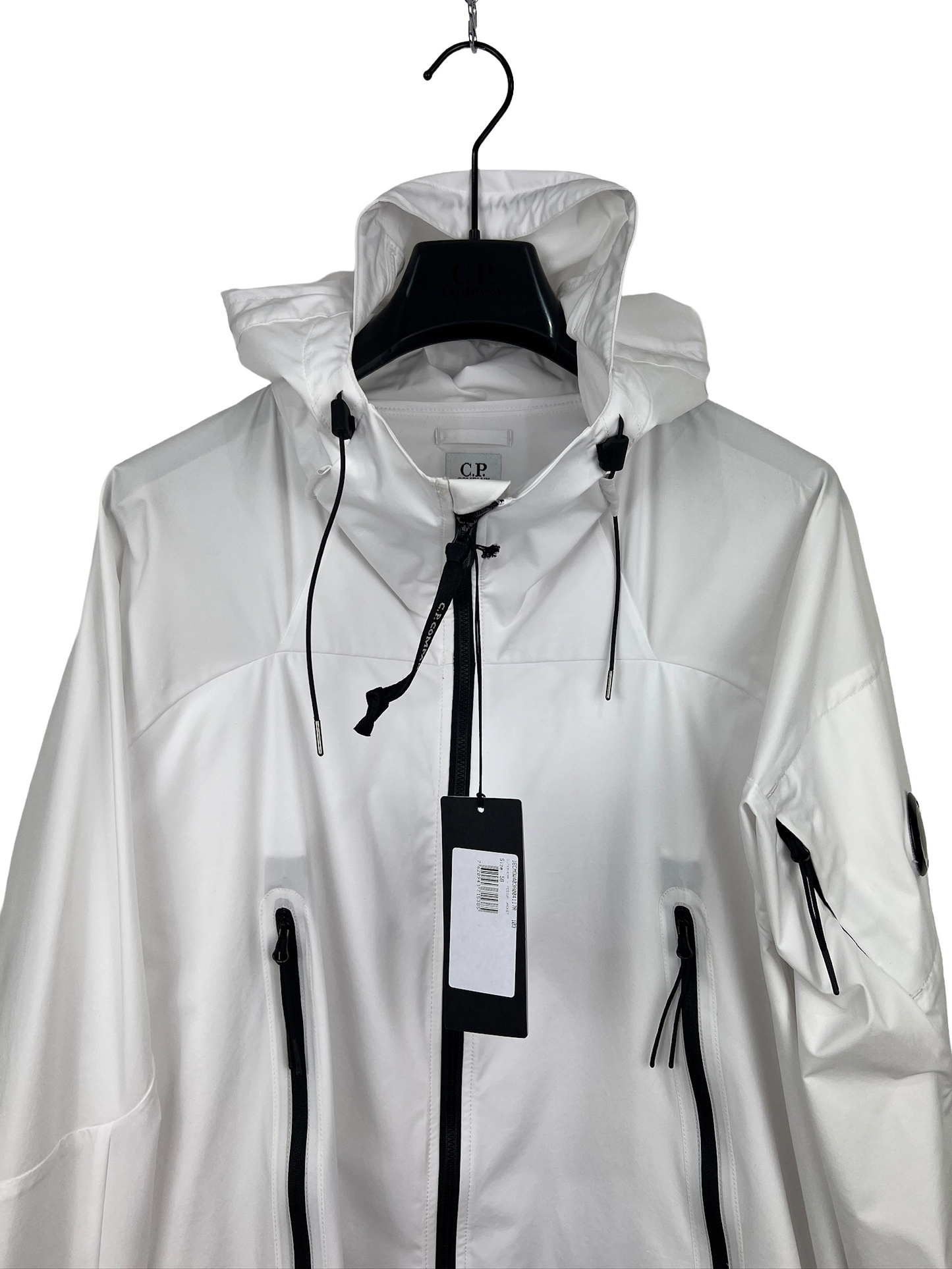 Giacca Pro-Tek bianca con chiusura a zip C.P. Company (nuova con cartellino) - Taglia XXL