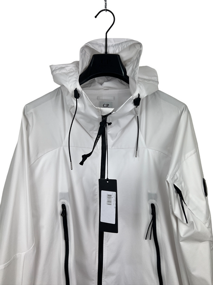 Giacca Pro-Tek bianca con chiusura a zip C.P. Company (nuova con cartellino) - Taglia XXL