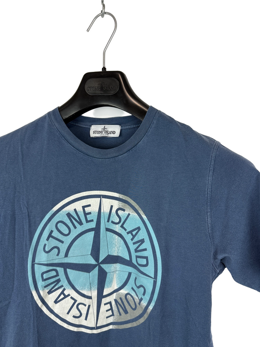 T-shirt blu con stampa Stone Island - Taglia Junior (12 anni, 156cm)
