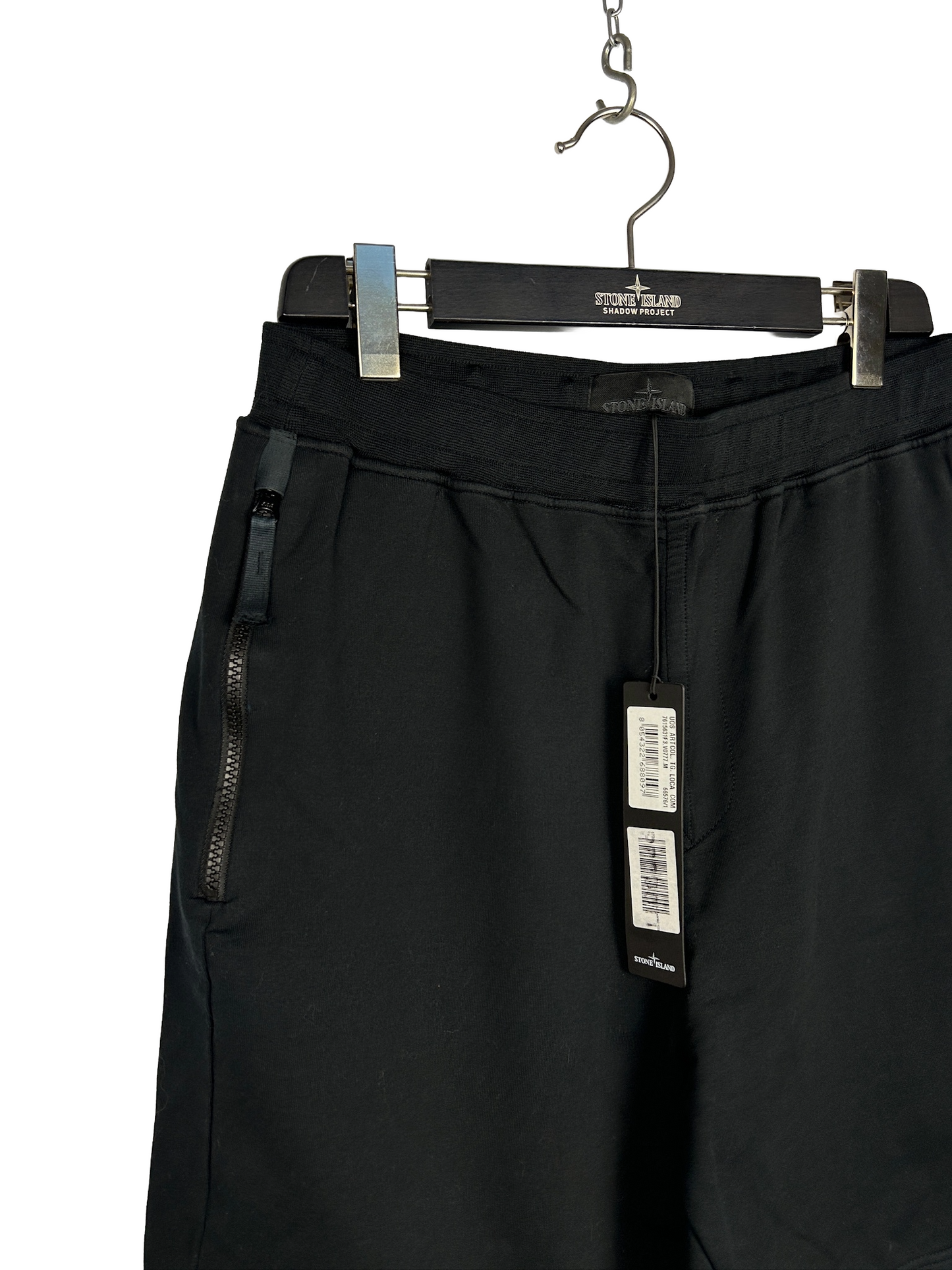 Pantaloncini di tuta Ghost neri Stone Island (nuovi con cartellino) - Taglia M