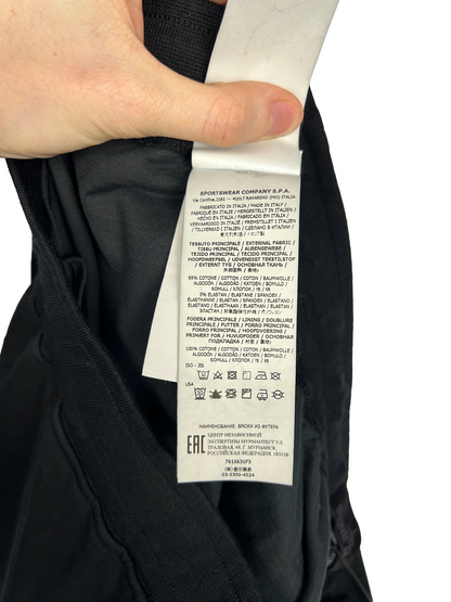 Pantaloncini di tuta Ghost neri Stone Island (nuovi con cartellino) - Taglia M