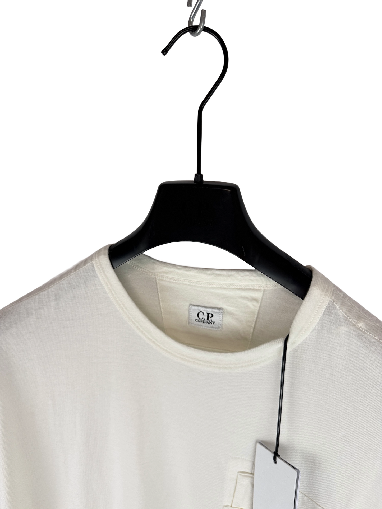 T-shirt bianca con taschino sul petto C.P. Company (nuova con cartellino) - Taglia L