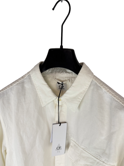 Camicia bianca a maniche lunghe C.P. Company (nuova con cartellino) - Taglia XXL
