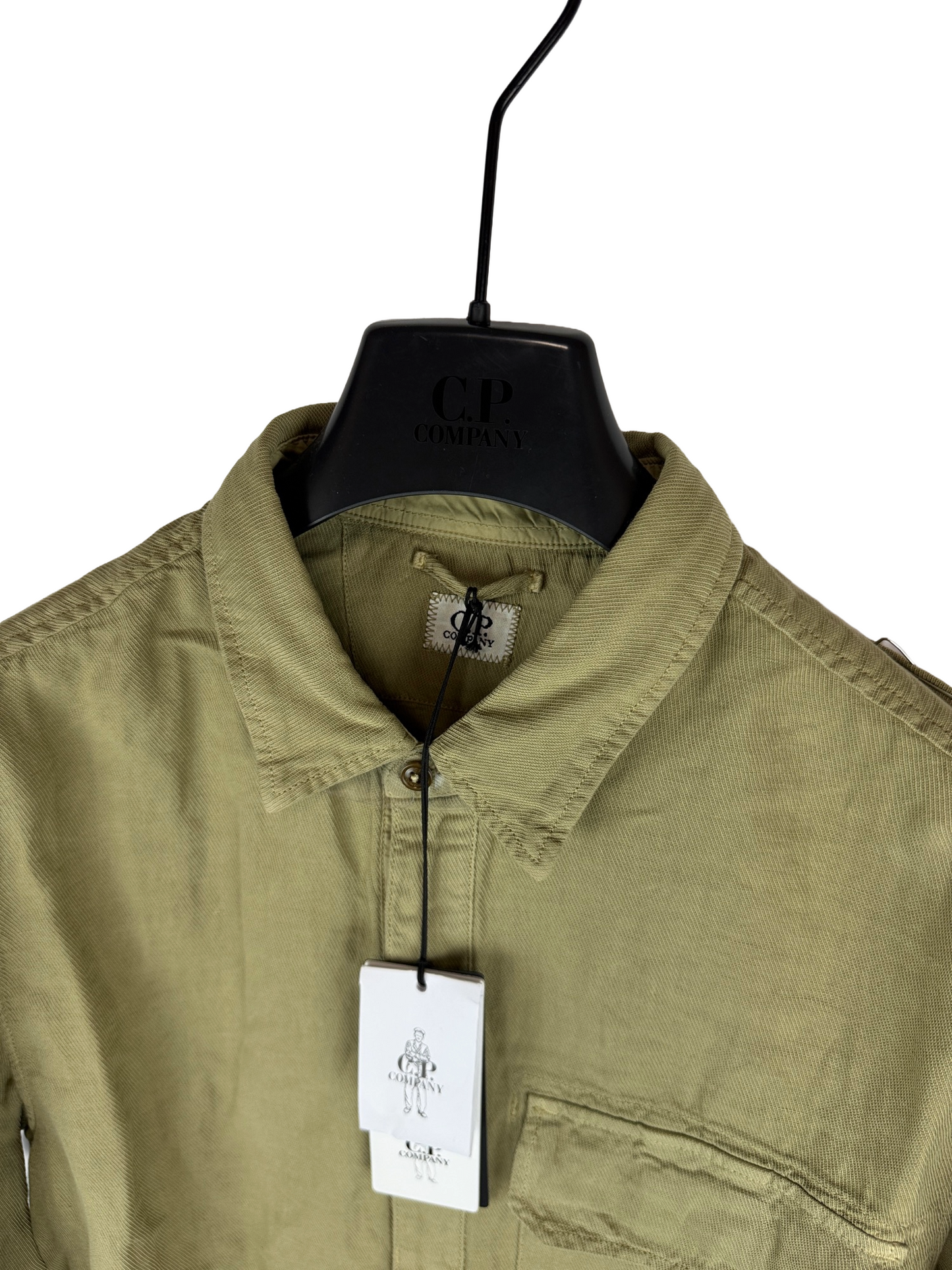 Overshirt beige con chiusura a zip C.P. Company (nuova con cartellino) - Taglia L