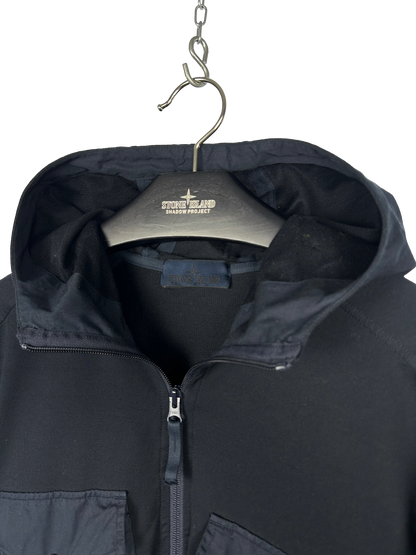 Felpa a mezza zip con cappuccio Ghost blu navy Stone Island - Taglia M