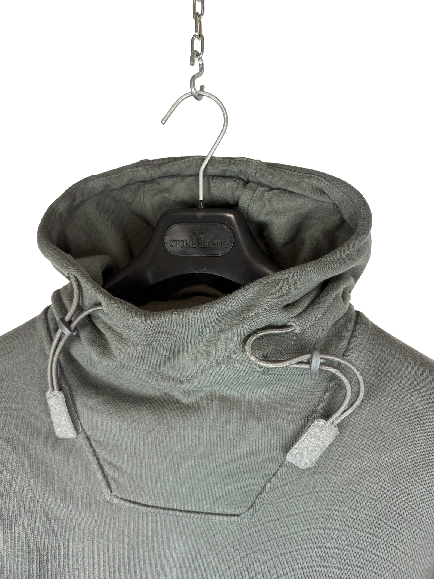 Felpa Ghost grigia con cappuccio regolabile Stone Island - Taglia M