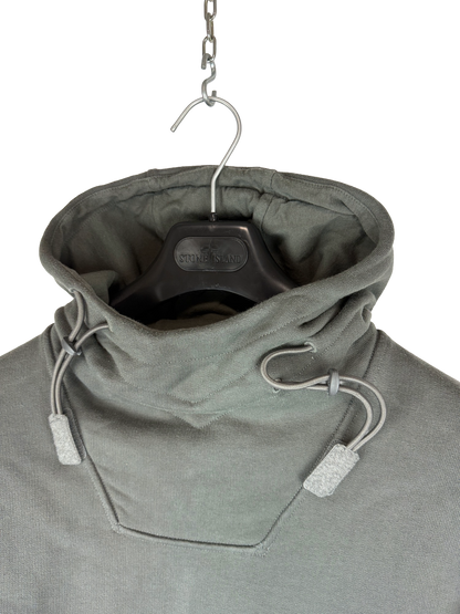 Felpa Ghost grigia con cappuccio regolabile Stone Island - Taglia M