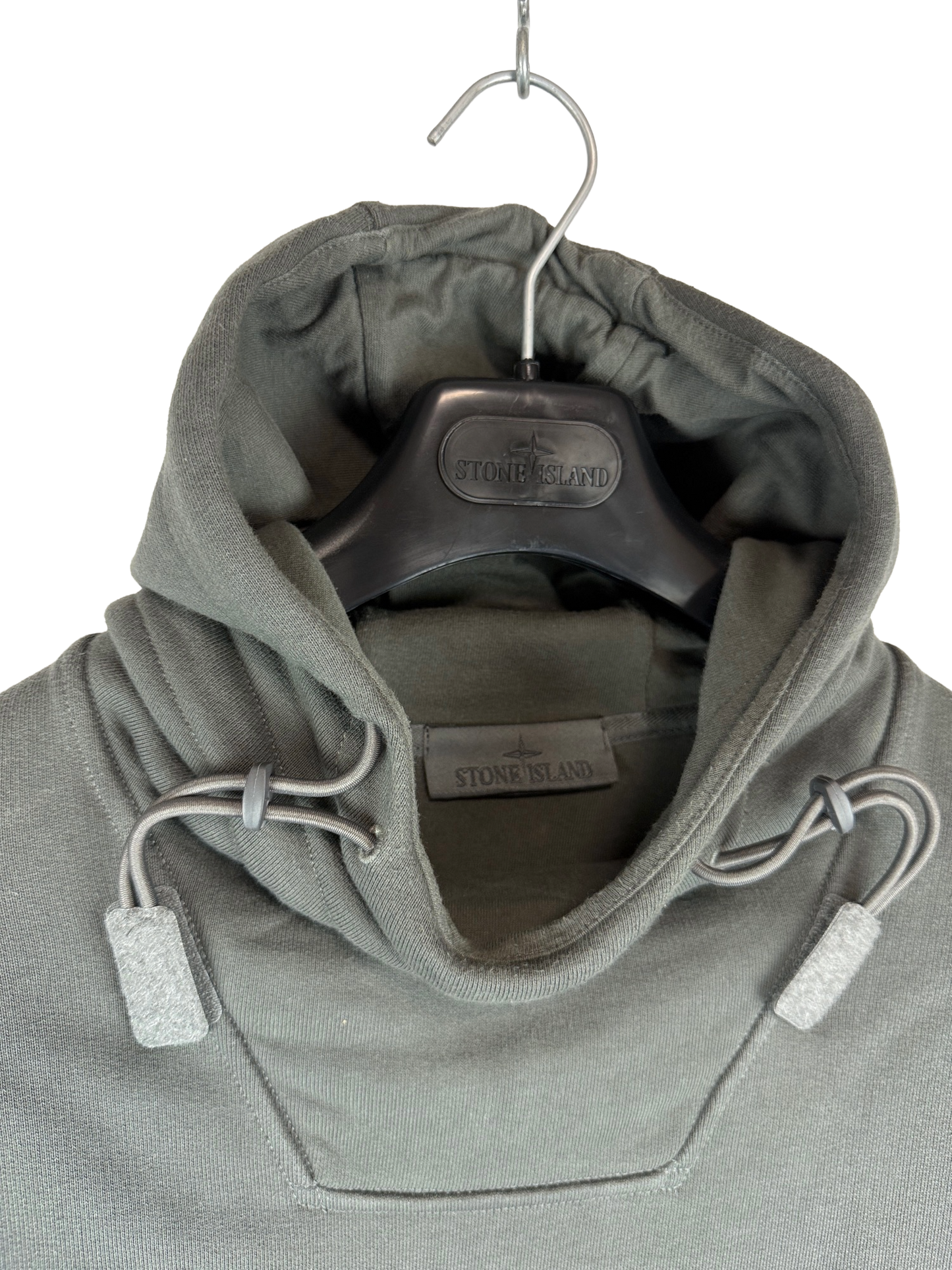 Felpa Ghost grigia con cappuccio regolabile Stone Island - Taglia M