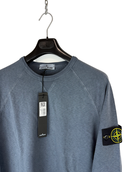 Felpa blu Stone Island (nuova con cartellino) - Taglia M