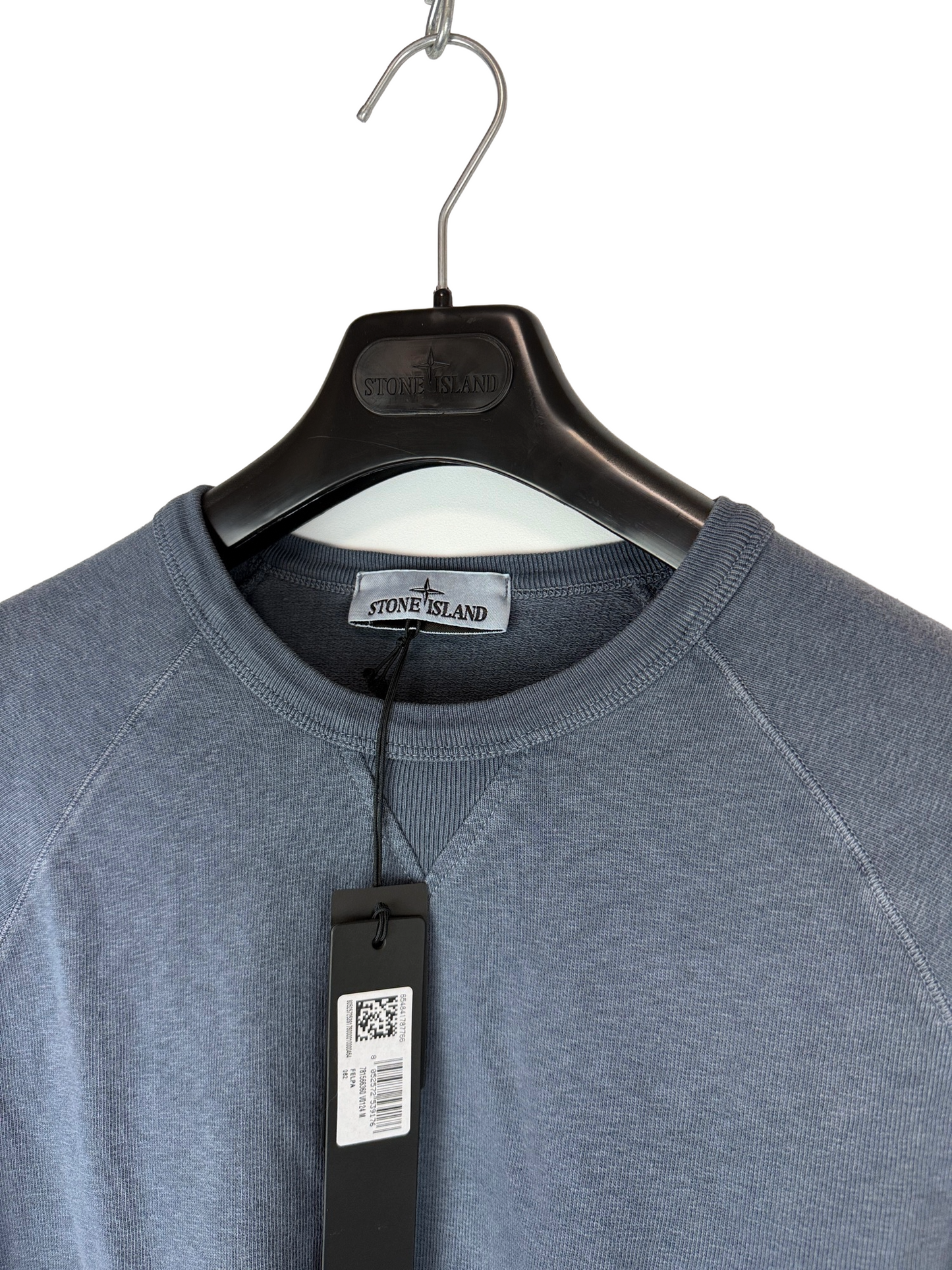 Felpa blu Stone Island (nuova con cartellino) - Taglia M