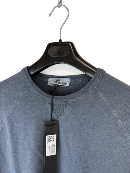 Felpa blu Stone Island (nuova con cartellino) - Taglia M