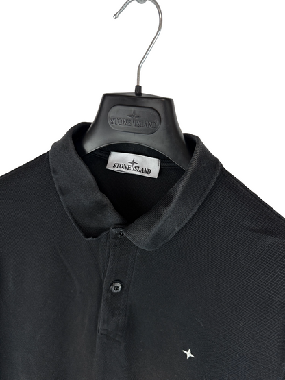 Polo nera Stellina Stone Island - Taglia XXL