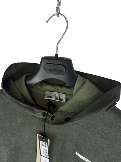 Felpa verde kaki con cappuccio 2025 Stone Island nuova con cartellino - Taglia M - foto 4