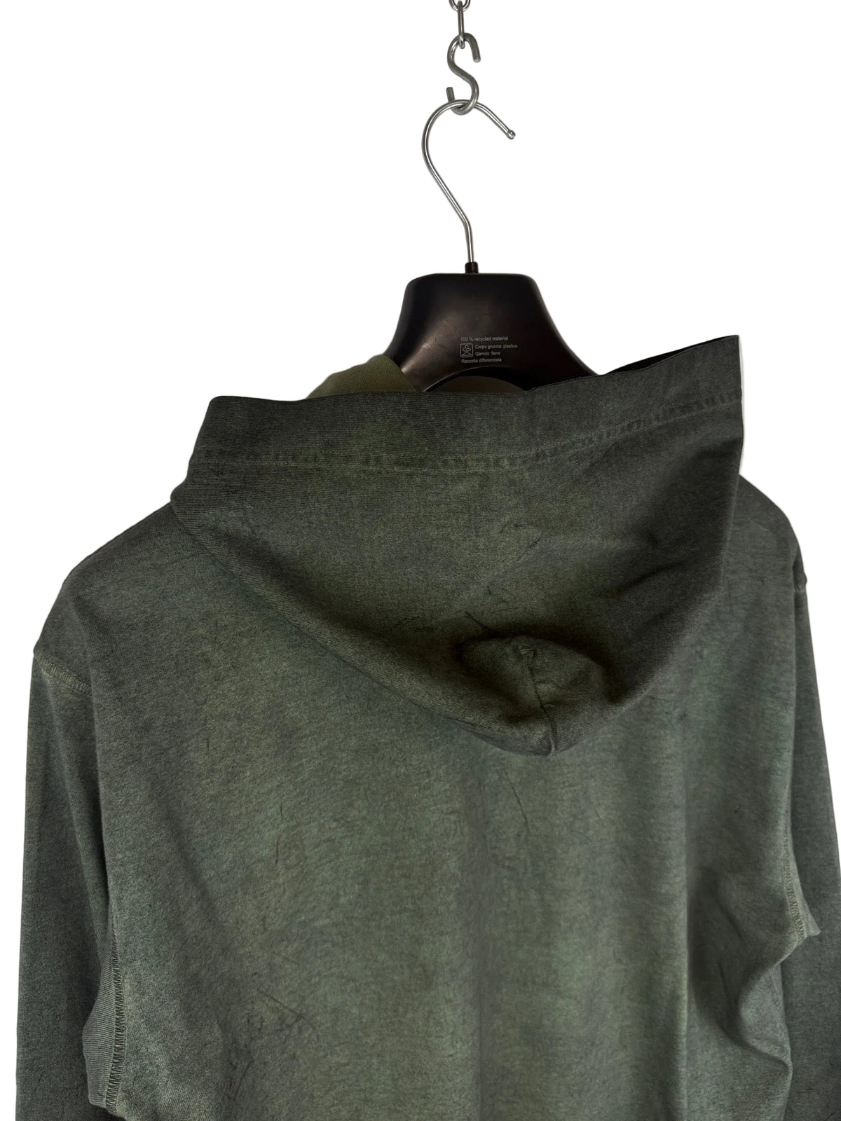 Felpa verde kaki con cappuccio 2025 Stone Island nuova con cartellino - Taglia M - foto 7