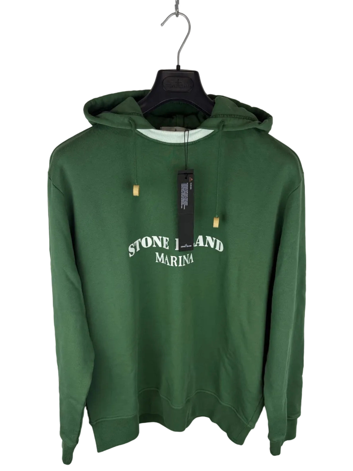 Felpa verde con cappuccio 2026 Marina Stone Island nuova con cartellino - Taglia M - foto 1