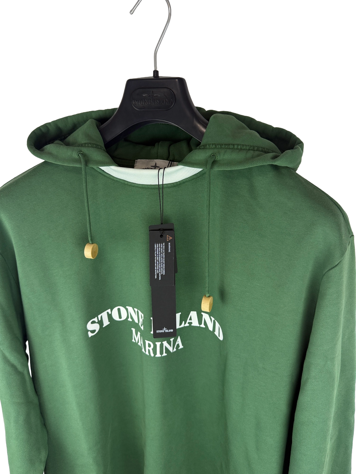Felpa verde con cappuccio 2026 Marina Stone Island nuova con cartellino - Taglia M - foto 2