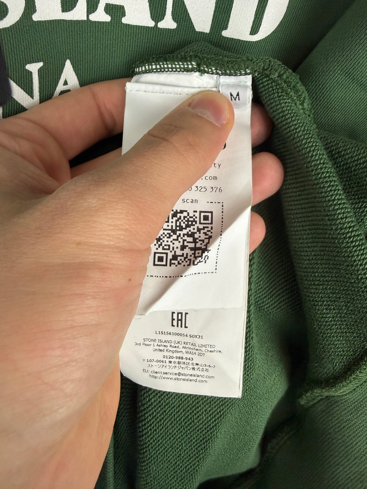 Felpa verde con cappuccio 2026 Marina Stone Island nuova con cartellino - Taglia M - foto 8